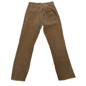 RARE Vintage 70s Levis 646 White Tab Flared Corduroy Pants Talon Zipper 28x29